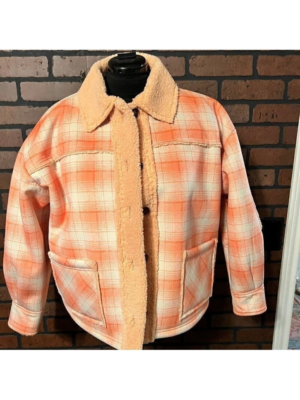 NWT Ivy Jane Fleece lined jacket with elbow patches. size Sm.